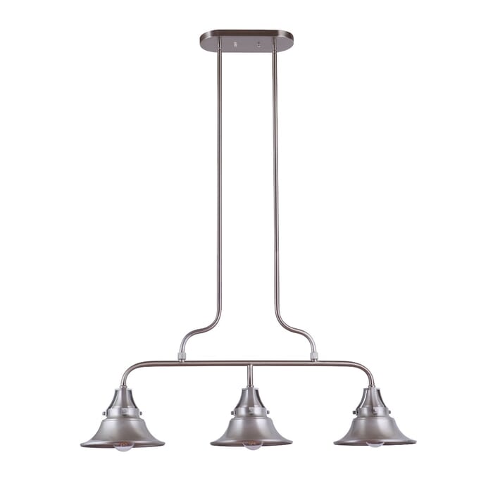 Craftmade Union 3-Light Outdoor Hanging Light in Satin Aluminum Craftmade Union 3-Light Outdoor Hanging Light in Satin Aluminum
