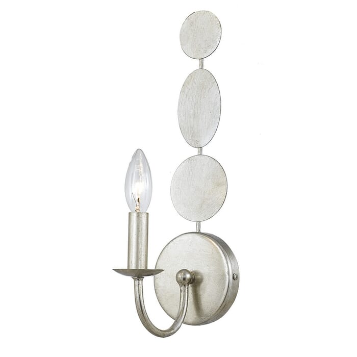 Crystorama Layla 16" Wall Sconce in Antique Silver Crystorama Layla 16" Wall Sconce in Antique Silver