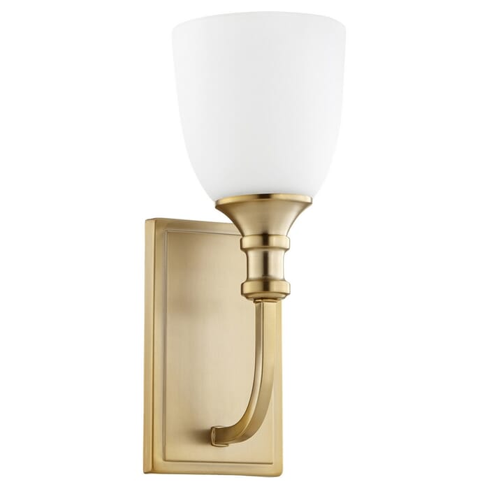 Quorum Richmond Wall Sconce in Aged Brass Quorum Richmond Wall Sconce in Aged Brass