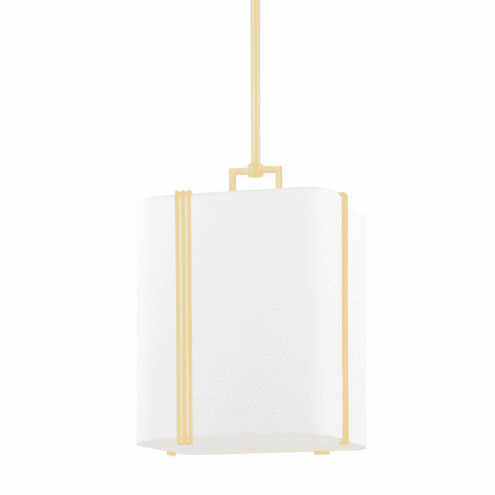 Hudson Valley Downing Mini Pendant in Aged Brass Hudson Valley Downing Mini Pendant in Aged Brass