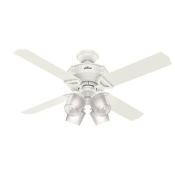 Hunter Brunswick 4-Light 52" Indoor Ceiling Fan in Fresh White