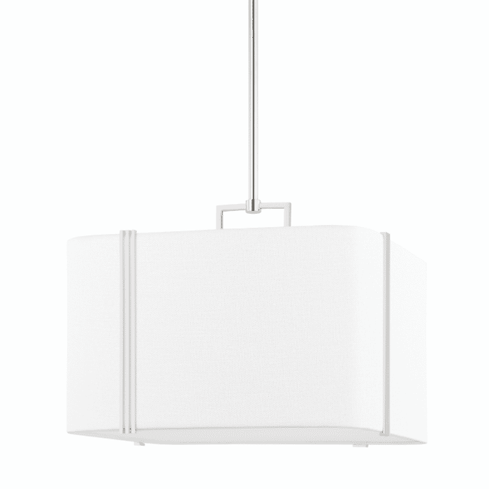 Hudson Valley Downing 4-Light Pendant Light in Polished Nickel Hudson Valley Downing 4-Light Pendant Light in Polished Nickel