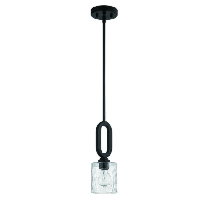 Craftmade Collins Mini Pendant in Flat Black Craftmade Collins Mini Pendant in Flat Black