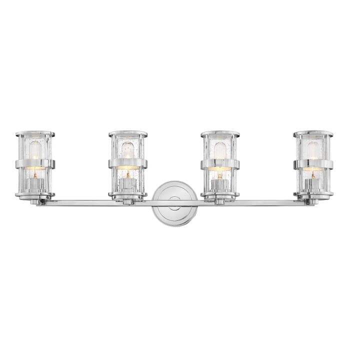 Hinkley Noah 4-Light Bathroom Vanity Light in Chrome Hinkley Noah 4-Light Bathroom Vanity Light in Chrome