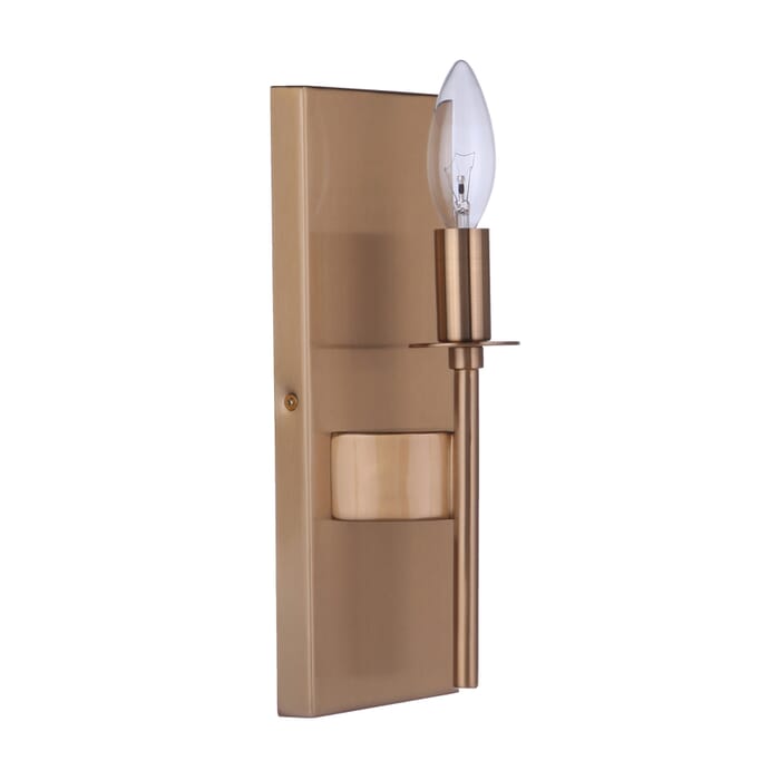 Craftmade Larrson Wall Sconce in Satin Brass Craftmade Larrson Wall Sconce in Satin Brass
