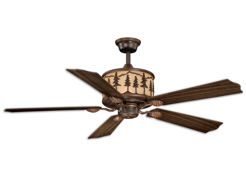 Yosemite 4-Light 56" Hanging Ceiling Fan in Burnished Bronze