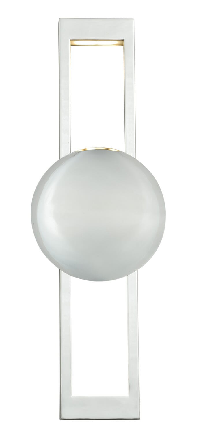 Aline 1-Light LED Wall Sconce in Polished Nickel