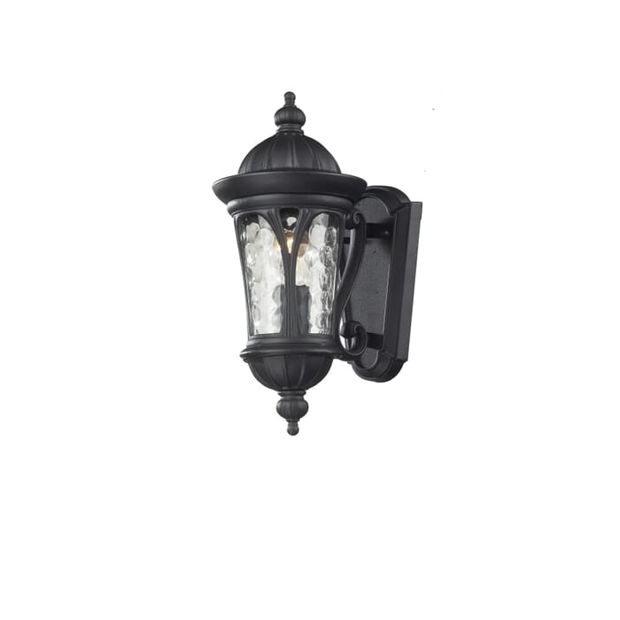 Z-Lite Doma 1-Light Outdoor Wall Sconce In Black Z-Lite Doma 1-Light Outdoor Wall Sconce In Black