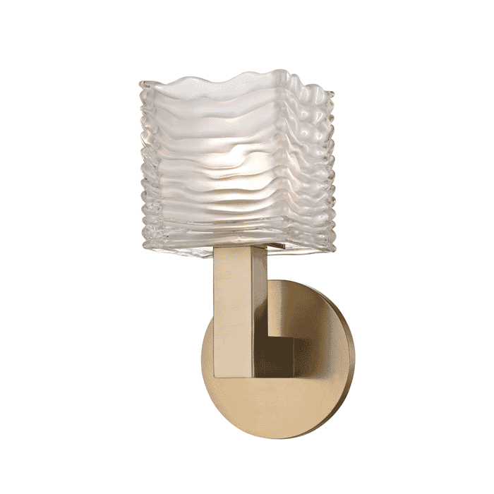 Hudson Valley Sagamore 5" Bathroom Vanity Light in Aged Brass Hudson Valley Sagamore 5" Bathroom Vanity Light in Aged Brass