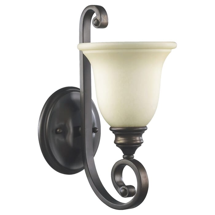 Quorum Bryant 14" Wall Sconce in Oiled Bronze Quorum Bryant 14" Wall Sconce in Oiled Bronze