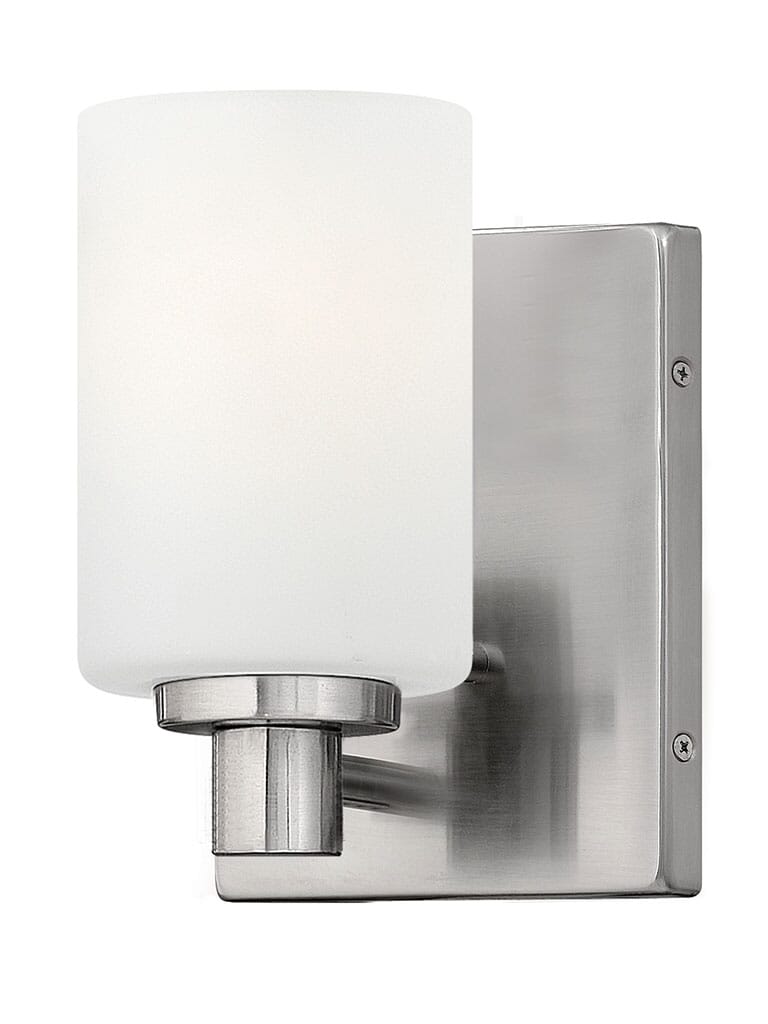 Brushed Nickel LED Bath Sconce from the Karlie Collection