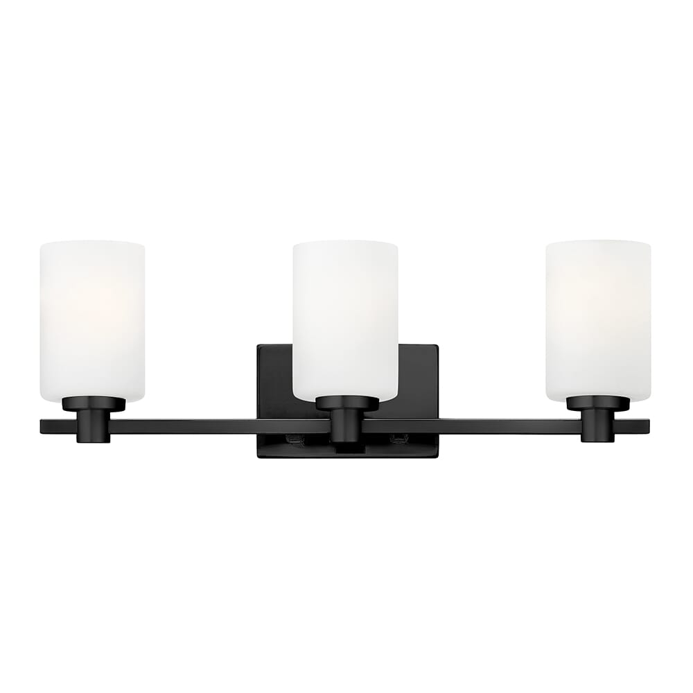 Black LED Bathroom Vanity Light from the Karlie Collection