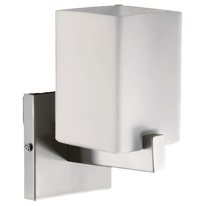 Quorum Modus 8" Wall Sconce in Satin Nickel Quorum Modus 8" Wall Sconce in Satin Nickel