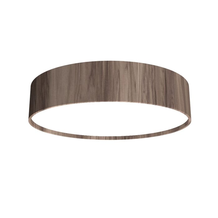 Cylindrical LED Ceiling Mount in American Walnut Cylindrical LED Ceiling Mount in American Walnut