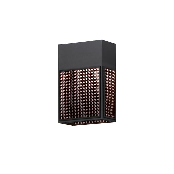 Lattice 1-Light LED Outdoor Wall Sconce in Black Lattice 1-Light LED Outdoor Wall Sconce in Black