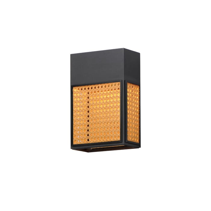 Lattice 1-Light LED Outdoor Wall Sconce in Black Lattice 1-Light LED Outdoor Wall Sconce in Black