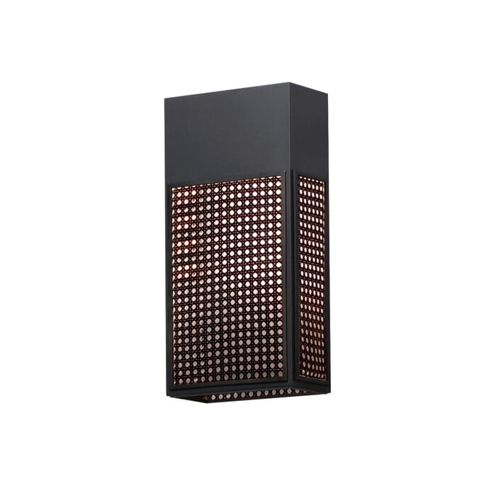 Lattice 1-Light LED Outdoor Wall Sconce in Black Lattice 1-Light LED Outdoor Wall Sconce in Black