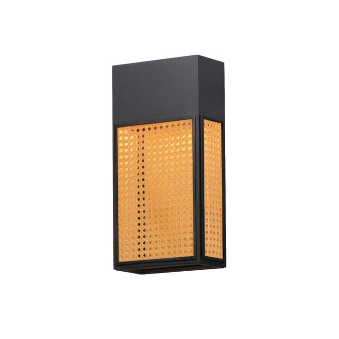 Lattice 1-Light LED Outdoor Wall Sconce in Black Lattice 1-Light LED Outdoor Wall Sconce in Black