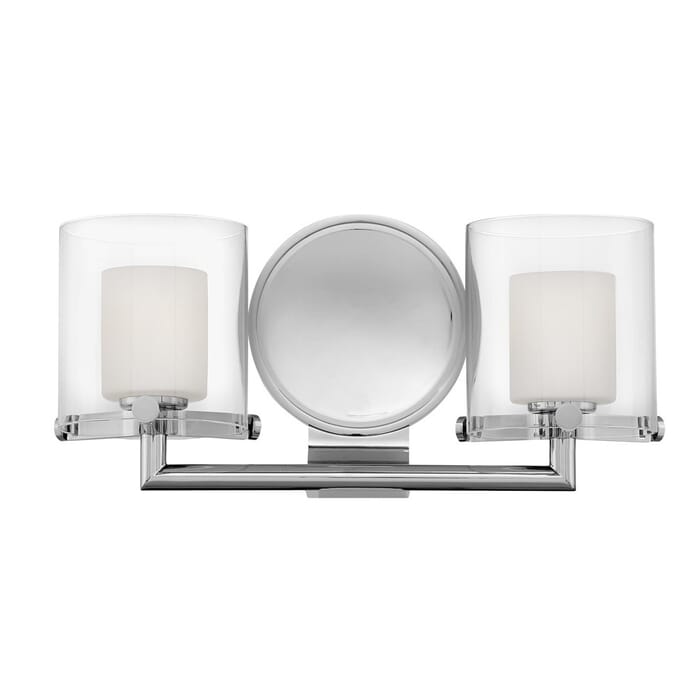 Hinkley Rixon 2-Light LED Bathroom Vanity Light in Chrome Hinkley Rixon 2-Light LED Bathroom Vanity Light in Chrome