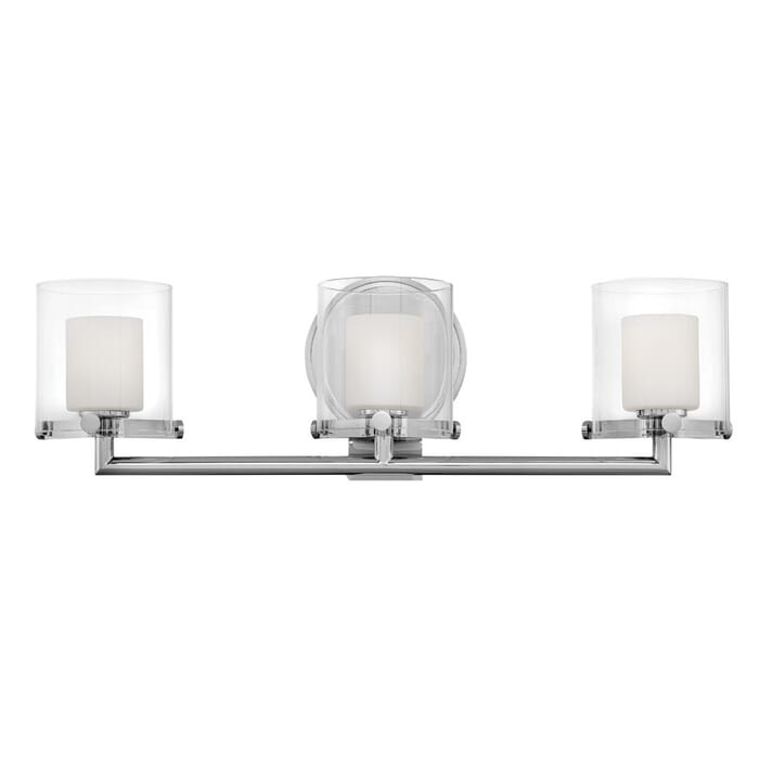 Hinkley Rixon 3-Light LED Bathroom Vanity Light in Chrome Hinkley Rixon 3-Light LED Bathroom Vanity Light in Chrome