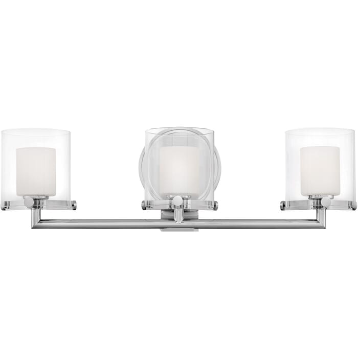 Hinkley Rixon 3-Light Bathroom Vanity Light in Chrome Hinkley Rixon 3-Light Bathroom Vanity Light in Chrome