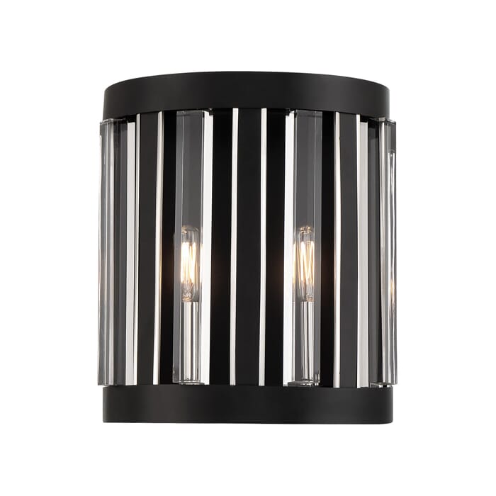 Minka Lavery Majestic Splendor 2-Light Wall Sconce in Polished Nickel and Sand Coal Minka Lavery Majestic Splendor 2-Light Wall Sconce in Polished Nickel and Sand Coal