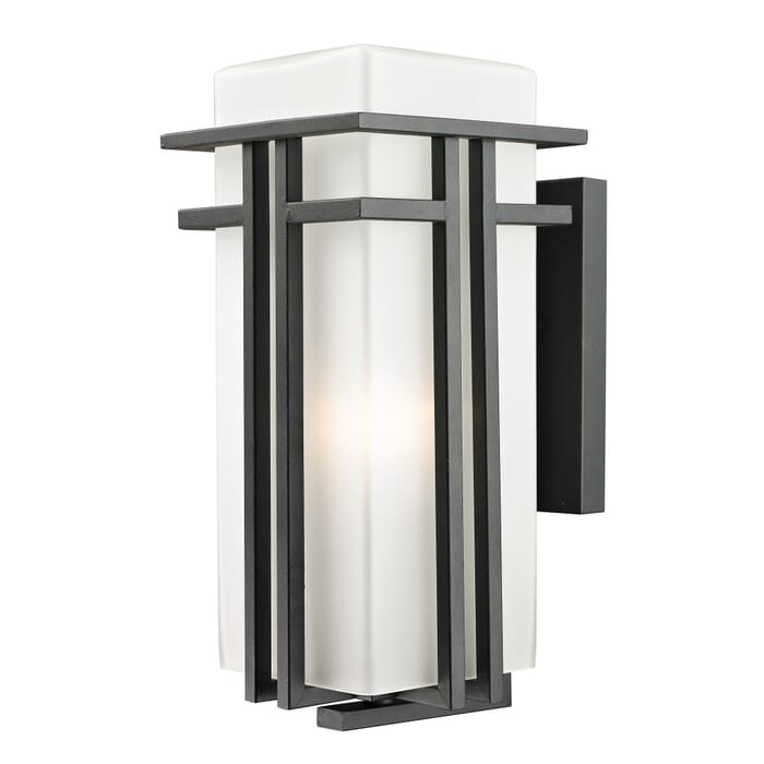Z-Lite Abbey 1-Light Outdoor Wall Sconce In Black Z-Lite Abbey 1-Light Outdoor Wall Sconce In Black
