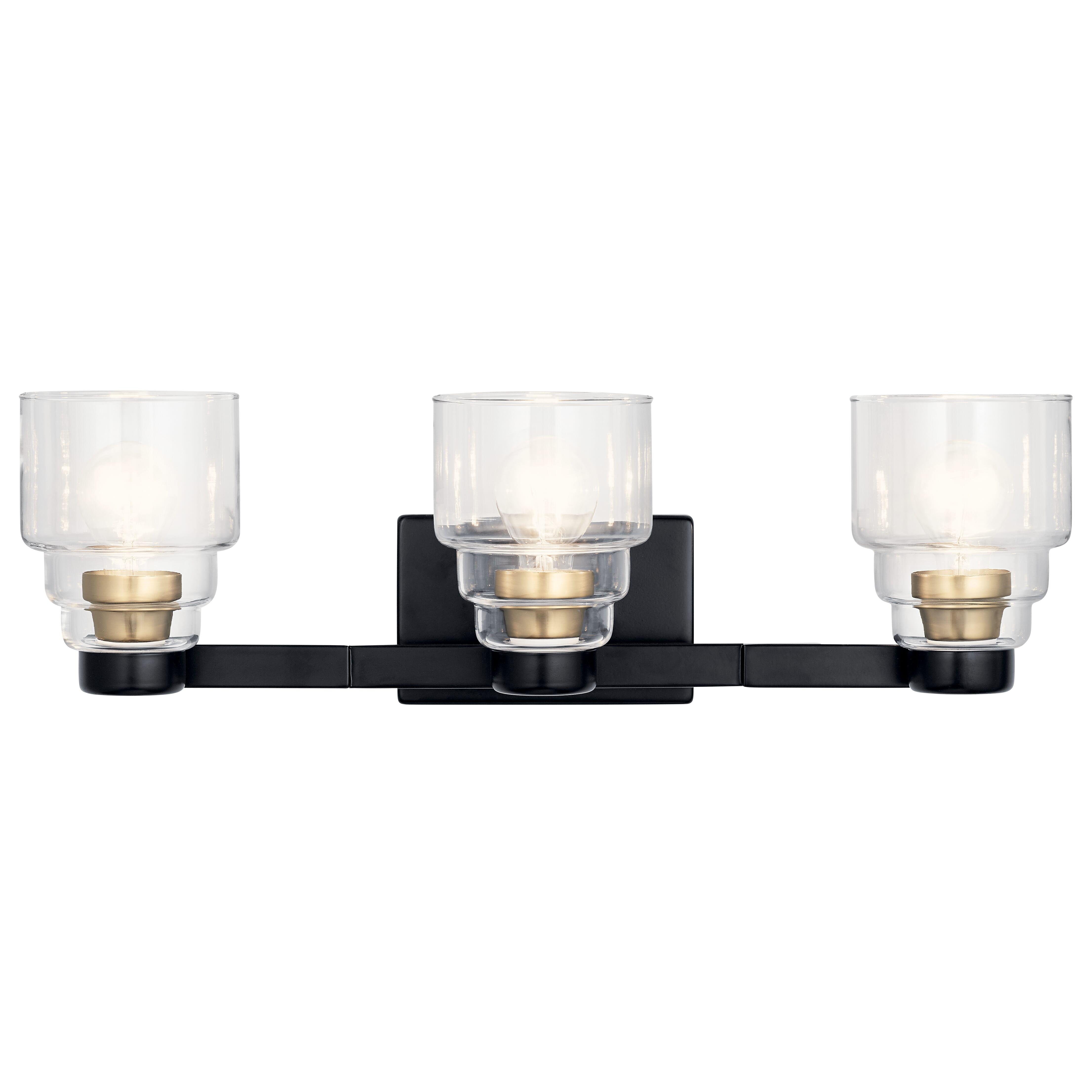 Kichler Lighting Vionnet 3-Light 24" Bathroom Vanity Light in Black