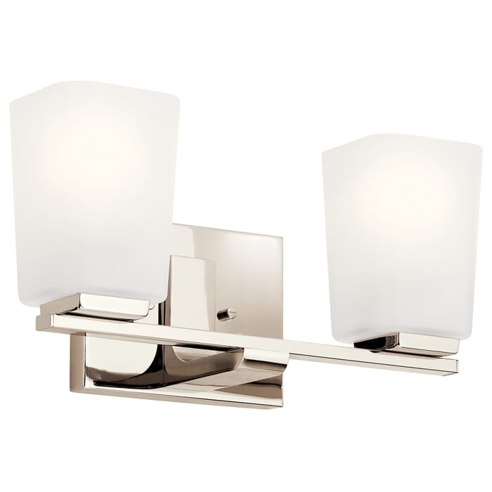 Kichler Lighting Roehm 14" Bathroom Vanity Light in Polished Nickel Kichler Lighting Roehm 14" Bathroom Vanity Light in Polished Nickel