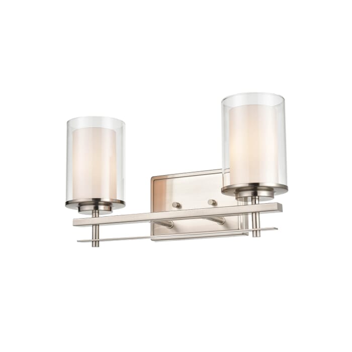 Millennium 2-Light Wall Sconce in Brushed Nickel Millennium 2-Light Wall Sconce in Brushed Nickel