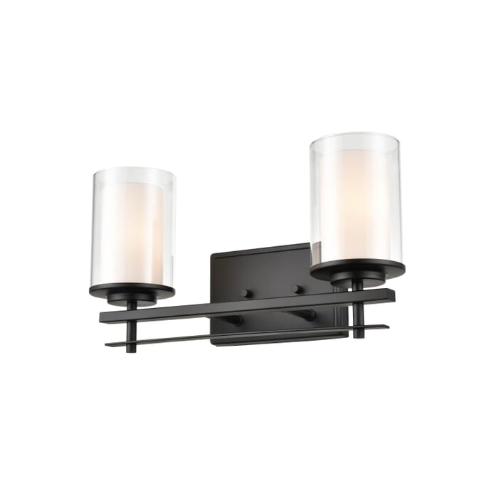 Millennium 2-Light Wall Sconce in Matte Black Millennium 2-Light Wall Sconce in Matte Black