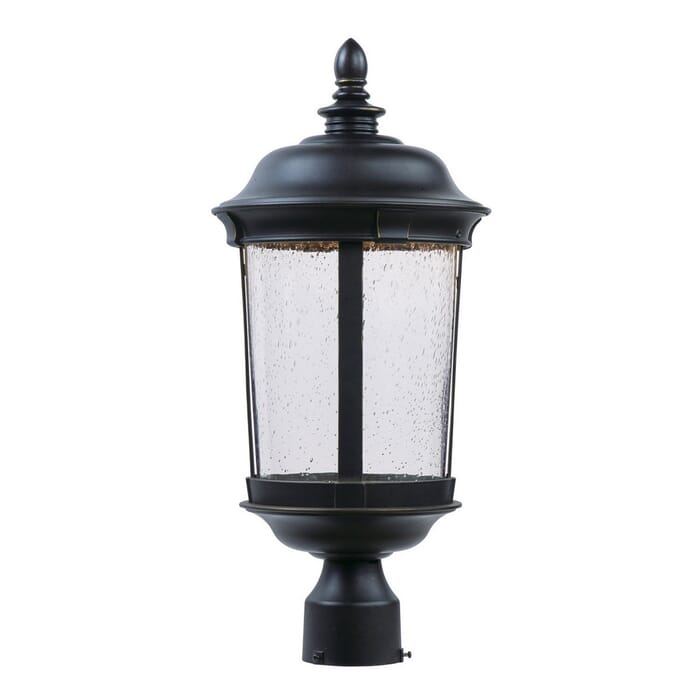 Maxim Lighting Dover LED 9.25" Seedy Outdoor Post Lantern in Bronze Maxim Lighting Dover LED 9.25" Seedy Outdoor Post Lantern in Bronze
