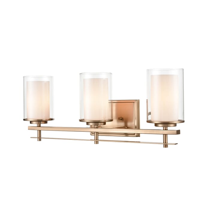 Millennium 3-Light Wall Sconce in Modern Gold Millennium 3-Light Wall Sconce in Modern Gold