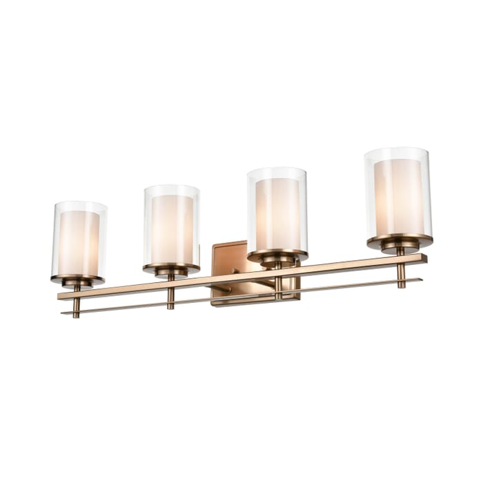 Millennium 4-Light Wall Sconce in Modern Gold Millennium 4-Light Wall Sconce in Modern Gold