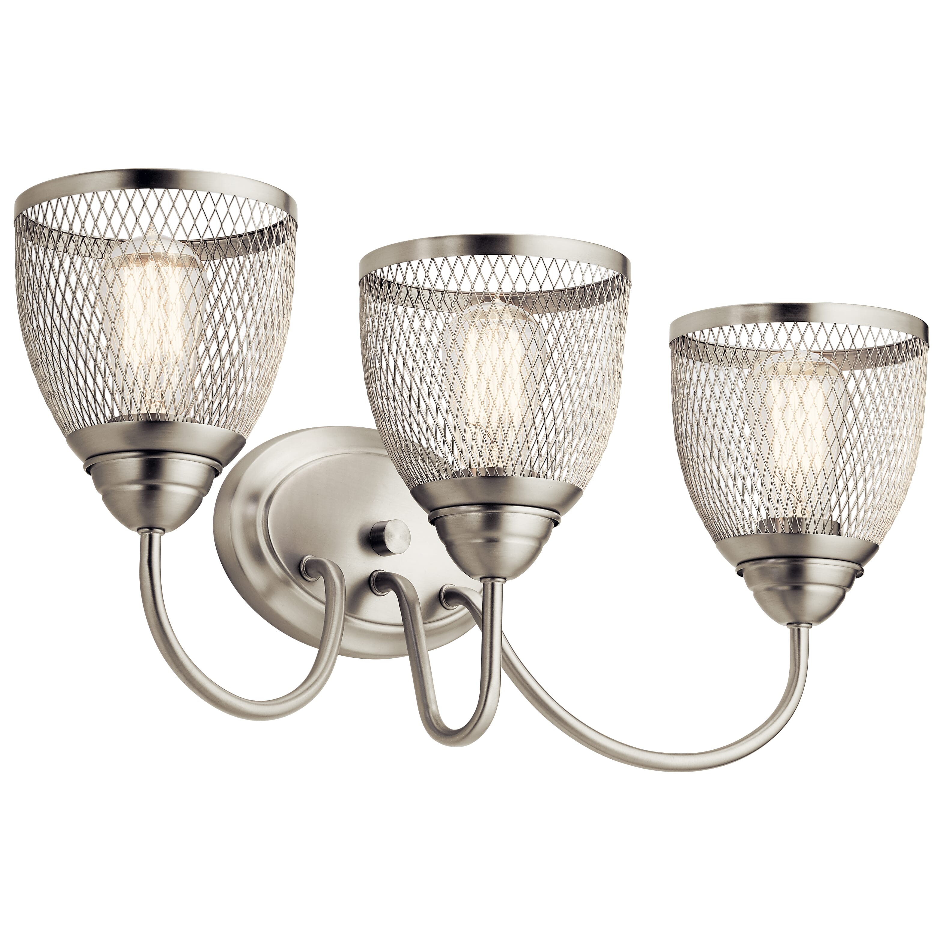 Kichler Lighting Voclain 3-Light 24" Bathroom Vanity Light in Brushed Nickel