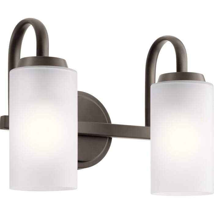 Kichler Lighting Kennewick 2-Light 13" Bathroom Vanity Light in Olde Bronze Kichler Lighting Kennewick 2-Light 13" Bathroom Vanity Light in Olde Bronze
