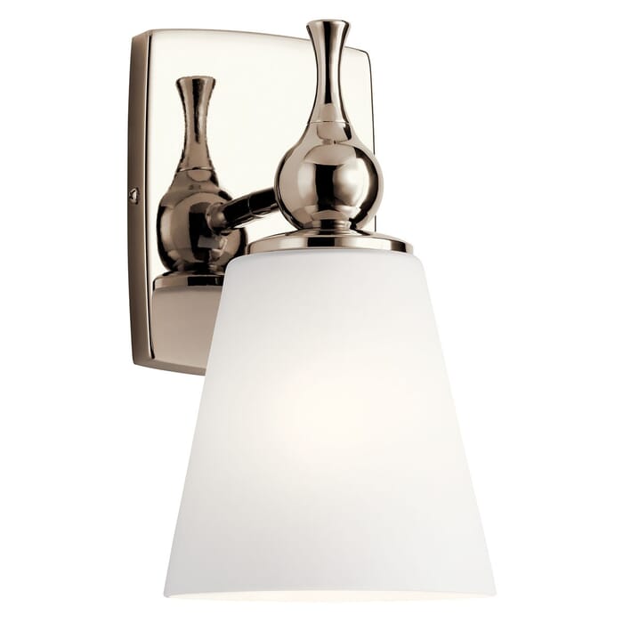 Kichler Lighting Cosabella 11" Wall Sconce in Polished Nickel Kichler Lighting Cosabella 11" Wall Sconce in Polished Nickel