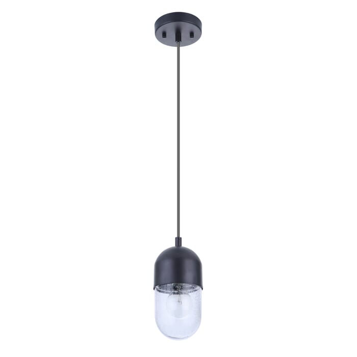 Craftmade Pill Mini Pendant in Flat Black Craftmade Pill Mini Pendant in Flat Black