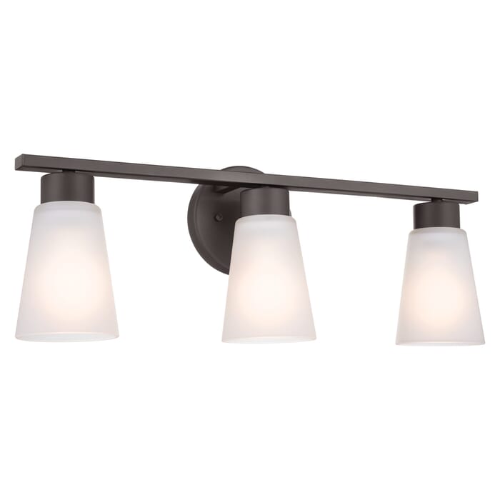 Kichler Lighting Stamos 3-Light Bathroom Vanity Light in Olde Bronze Kichler Lighting Stamos 3-Light Bathroom Vanity Light in Olde Bronze