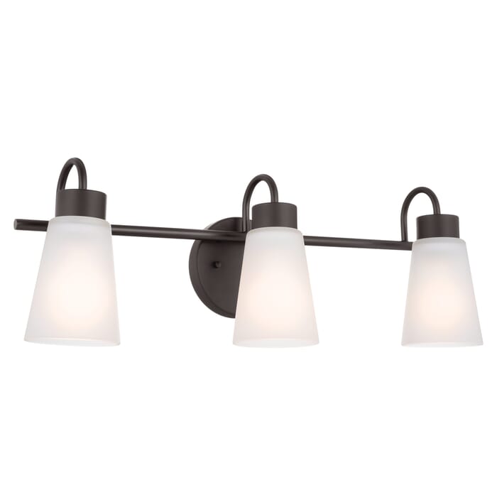 Kichler Lighting Erma 3-Light Bathroom Vanity Light in Olde Bronze Kichler Lighting Erma 3-Light Bathroom Vanity Light in Olde Bronze