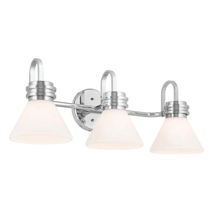 Farum 3-Light Bathroom Vanity Light in Chrome Farum 3-Light Bathroom Vanity Light in Chrome