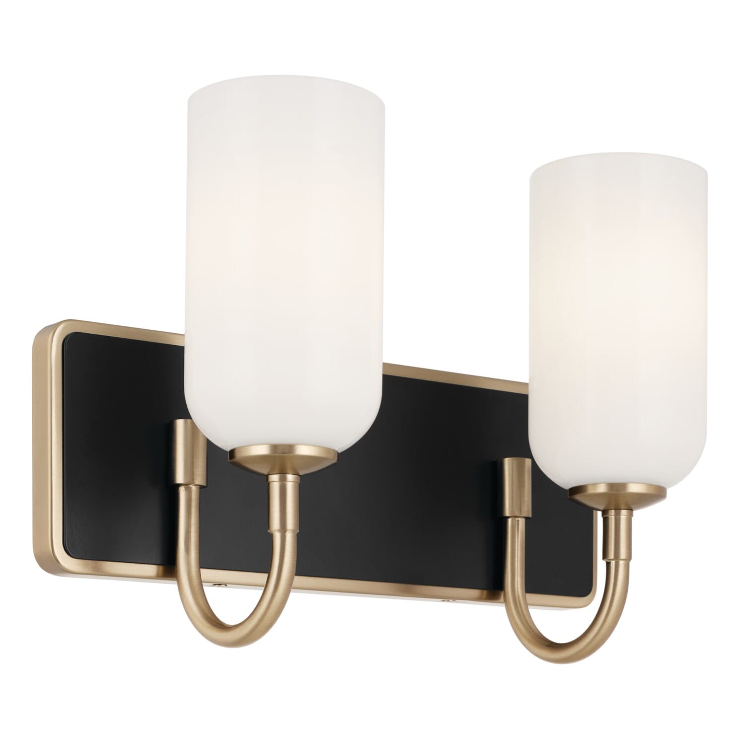 Solia 2-Light Bathroom Vanity Light in Champagne Bronze