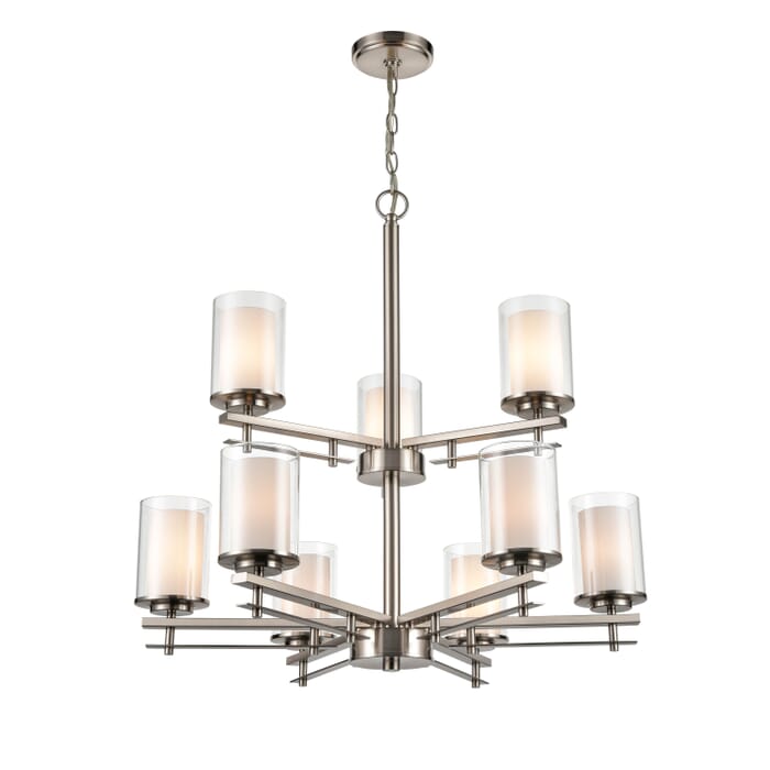 Millennium 9-Light Chandelier in Brushed Nickel Millennium 9-Light Chandelier in Brushed Nickel