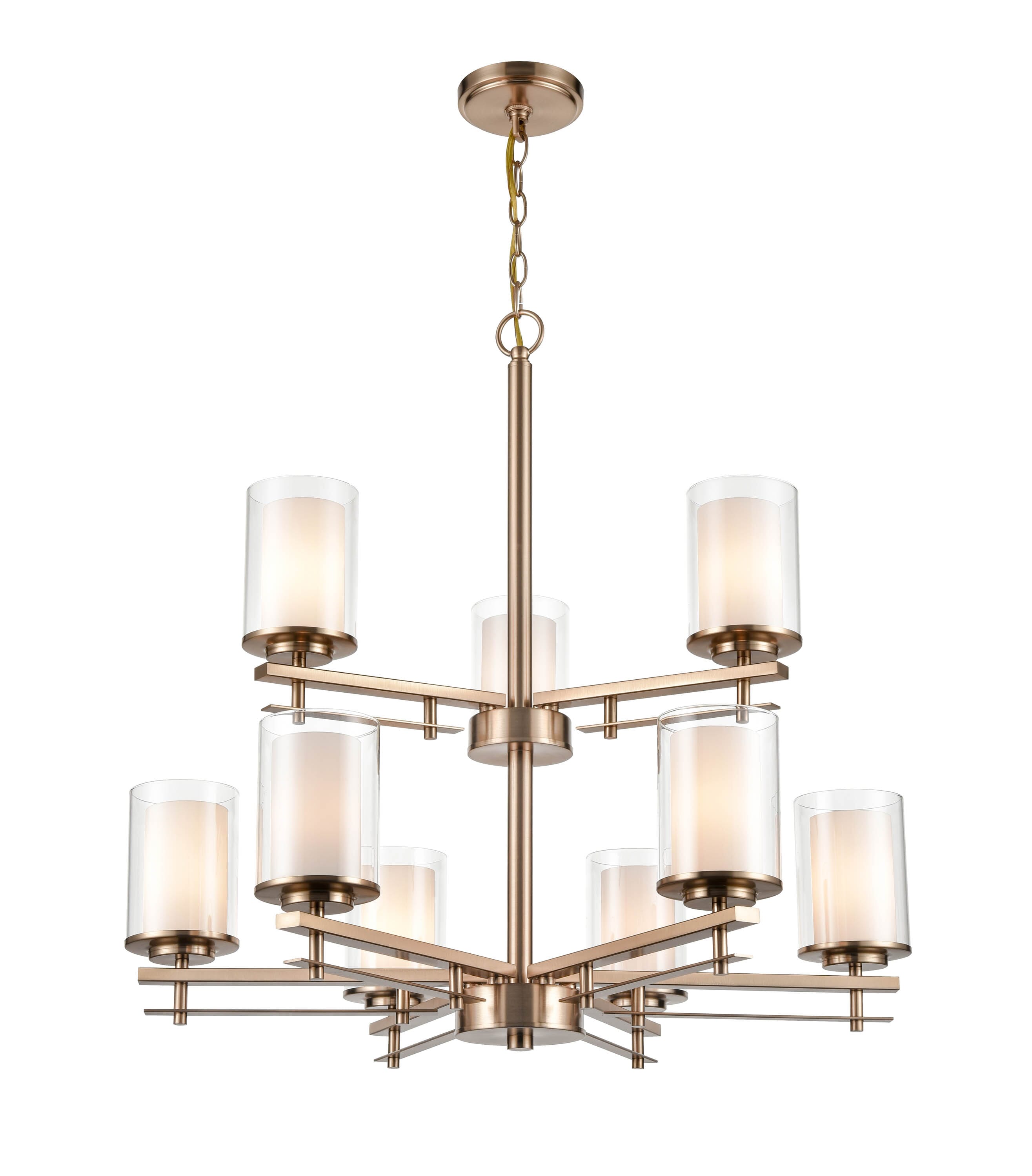 Millennium 9-Light Chandelier in Modern Gold