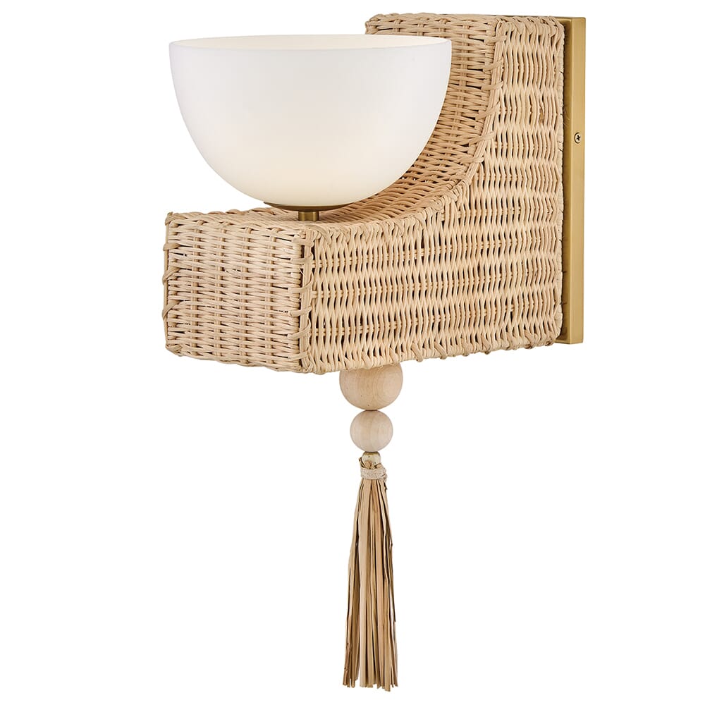 Lacquered Brass LED Wall Sconce from the Thalia Collection