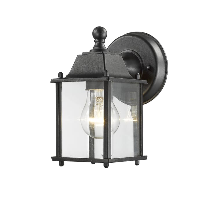 Z-Lite Waterdown 1-Light Outdoor Wall Sconce In Black Z-Lite Waterdown 1-Light Outdoor Wall Sconce In Black