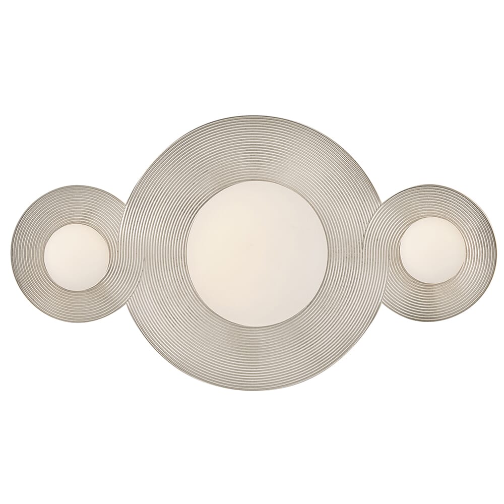 Polished Nickel LED Bathroom Vanity Light from the Rhea Collection
