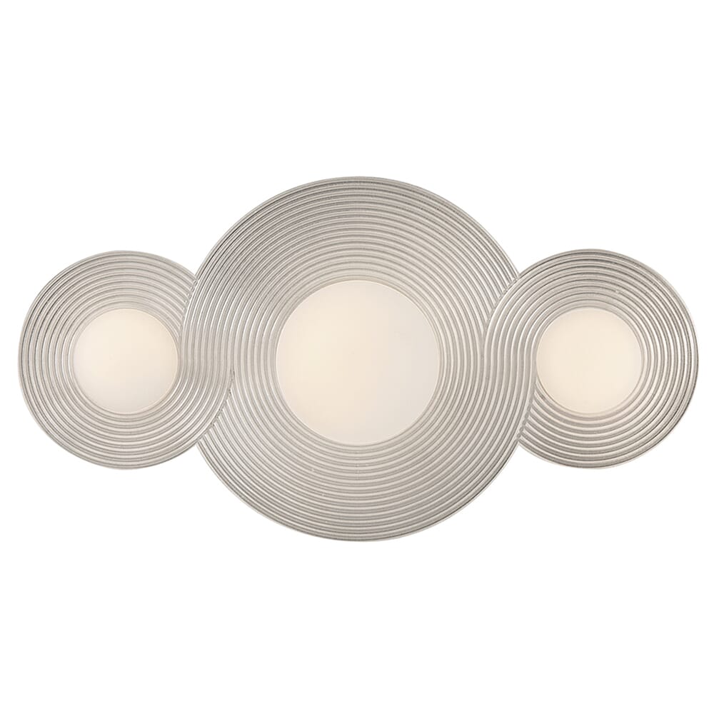 Polished Nickel LED Bathroom Vanity Light from the Rhea Collection