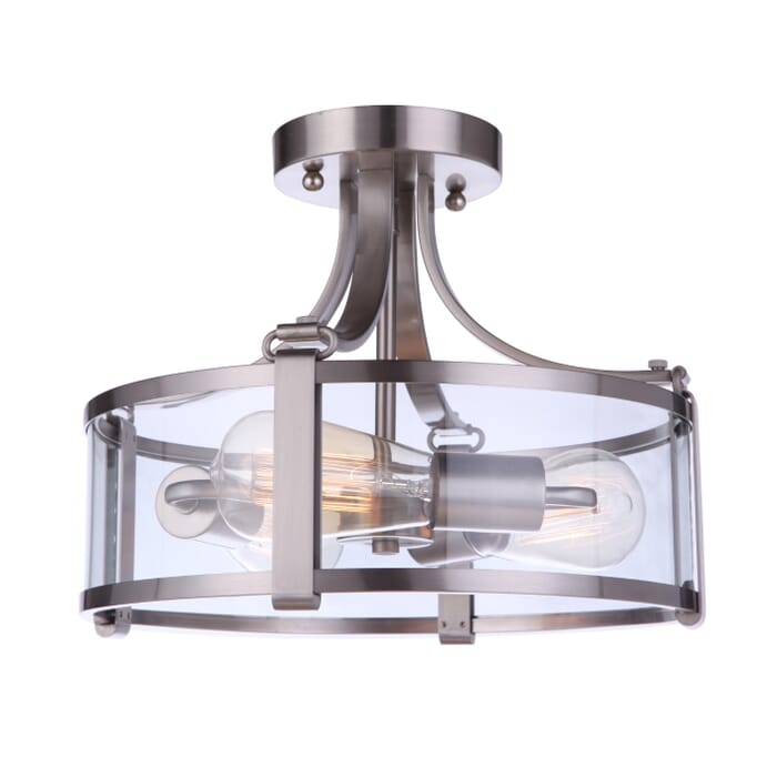 Craftmade Elliot 3-Light Ceiling Light in Brushed Polished Nickel Craftmade Elliot 3-Light Ceiling Light in Brushed Polished Nickel