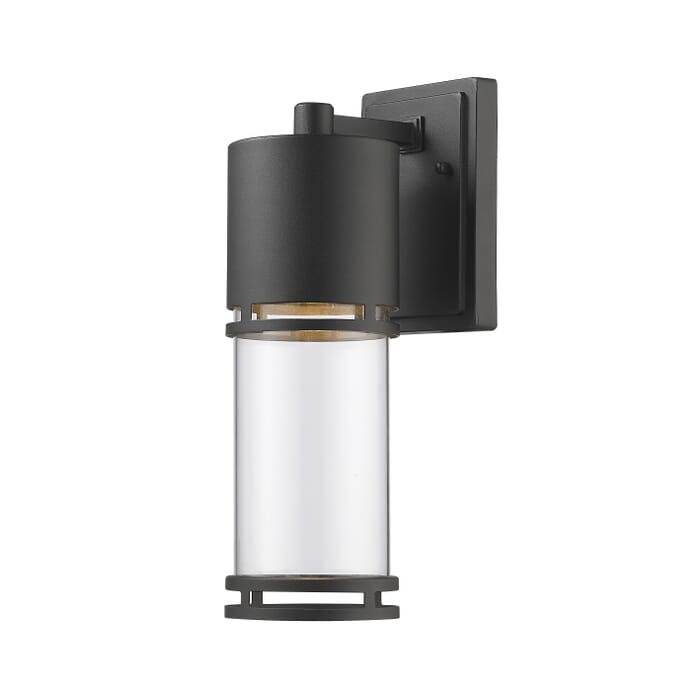 Z-Lite Luminata 1-Light Outdoor Wall Sconce In Black Z-Lite Luminata 1-Light Outdoor Wall Sconce In Black